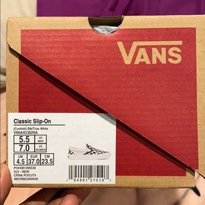 Vans slip ons